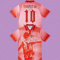 Trapstar Halftone Graphic Polo Jersey - Red/White
