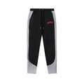 Trapstar Style Autumn/Winter Colorblock Red Logo Sweatpants - Black/Grey