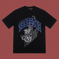 Trapstar Shooters Panther Arch Logo Tee - Black/Blue