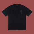 Trapstar Tonal Embossed Gothic Logo Tee - Black