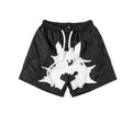 Billionaire Studios Deconstructed Star Applique Shorts - Black/White