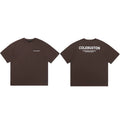 Cole Buxton Brown Minimalist Chest & Back Logo T-Shirt