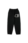 Cole Buxton Black Side Italic CB Logo Sweatpants