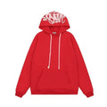 Syna World Hood Graphic Pullover Fleece Hoodie (Red)