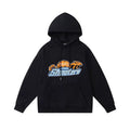 Trapstar Style Autumn/Winter Blue & Orange Shooters Hoodie - Black