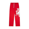 Syna World Heavyweight Hip-Hop Graphic Sweatpants (Red / White)