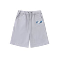 Trapstar Graffiti Logo Sweat Shorts - Grey/Blue