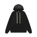 Syna World Hood Graphic Pullover Fleece Hoodie (Black)