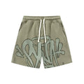 Syna World Graphic Fleece Shorts (Sage Green / Grey)