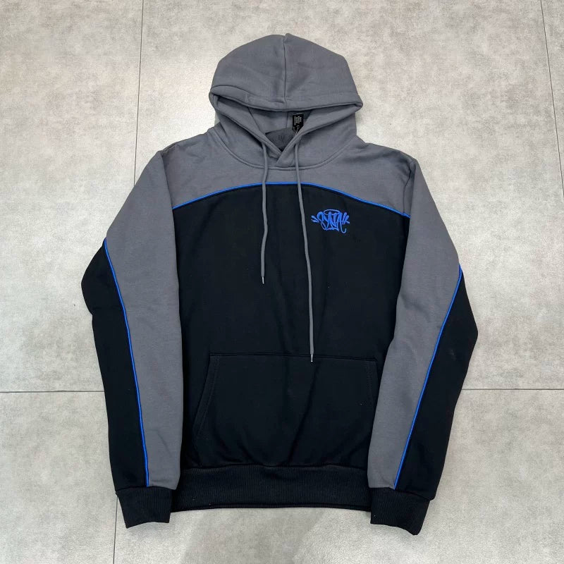 Syna World Graphic Pullover Fleece Hoodie (Grey)
